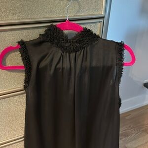 Zara high neck frill top